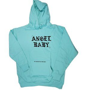 BSR By Samii Ryan Dolls Kill/Revolve Women Hoodie Angel Baby Aqua
